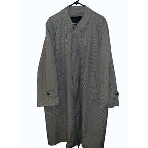 Vintage Brigadier‎ by Curlee Men's 42L Trench Coat– Rain Repellent, Houndstooth